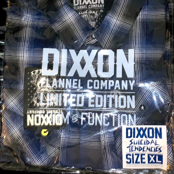 DIXXON Other - BNIB DIXXON x Suicidal Tendencies long sleeve flannel SIZE XL